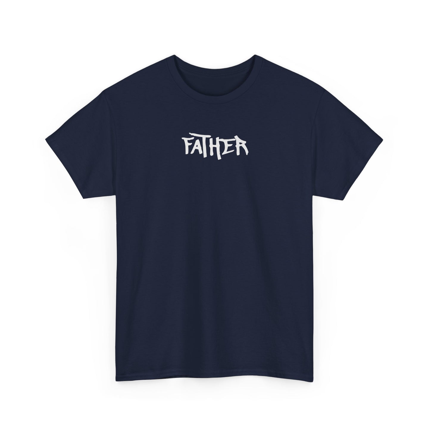 Father Tee White Text