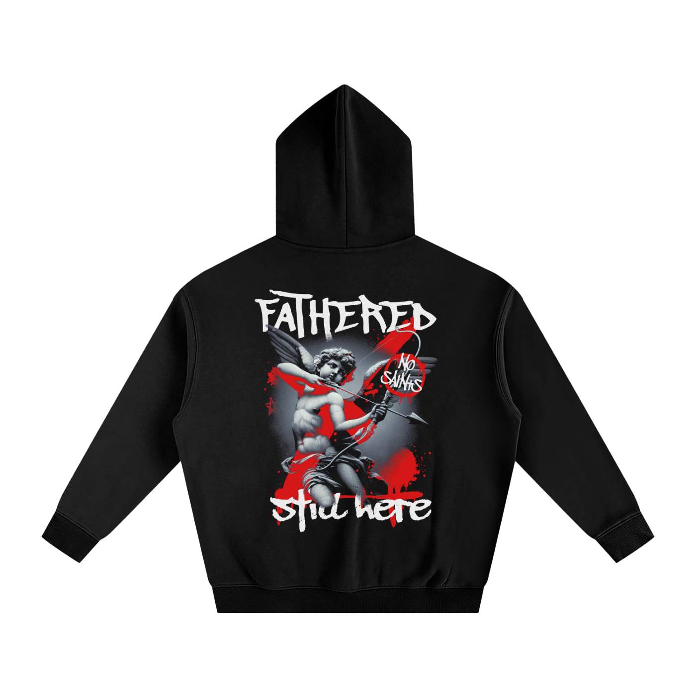 CUPID'S CROSS OVERSIZED PREMIUM HOODIE