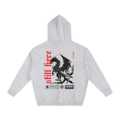 STILL HERE RED DRAGON HOODIE