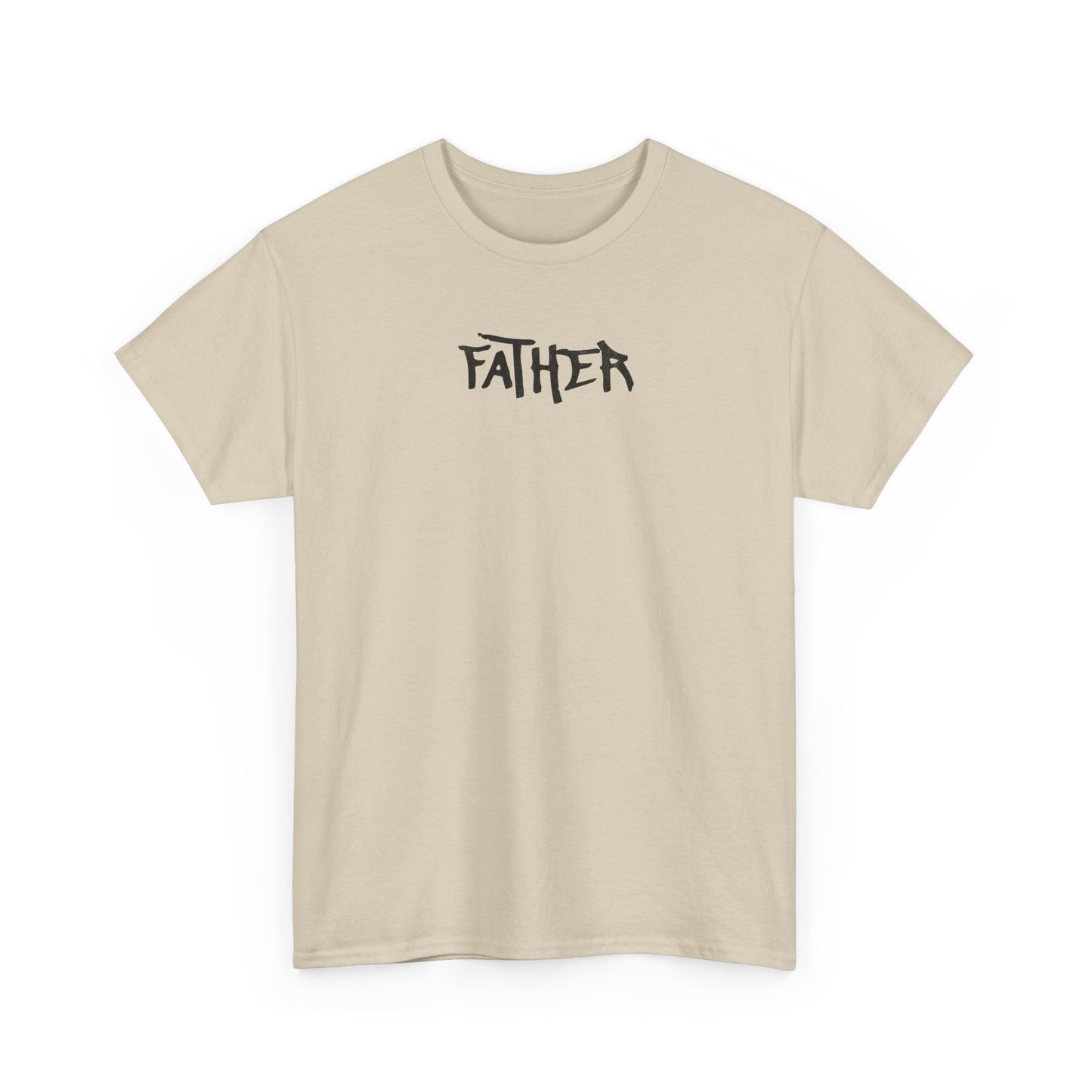 Father Tee Black Text